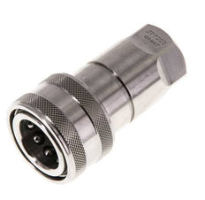 Coupleur hydraulique DN 10 en acier inoxydable Embout G 3/8 pouce filetage femelle ISO 7241-1 B D 19.1mm
