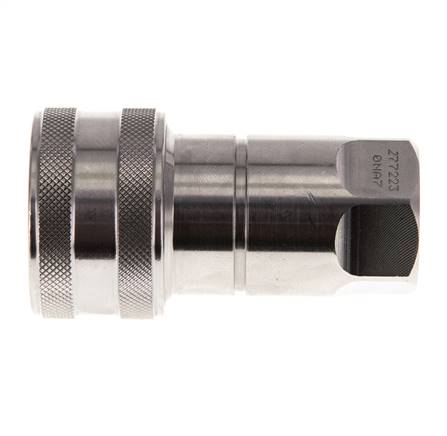 Coupleur hydraulique DN 10 en acier inoxydable Embout G 3/8 pouce filetage femelle ISO 7241-1 B D 19.1mm