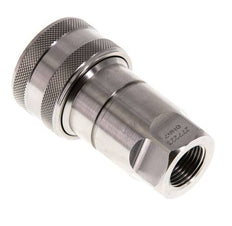 Coupleur hydraulique DN 10 en acier inoxydable Embout G 3/8 pouce filetage femelle ISO 7241-1 B D 19.1mm