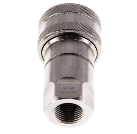 Coupleur hydraulique DN 10 en acier inoxydable Embout G 3/8 pouce filetage femelle ISO 7241-1 B D 19.1mm