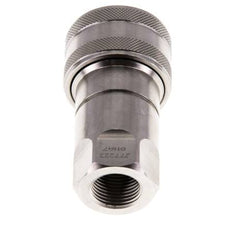 Coupleur hydraulique DN 10 en acier inoxydable Embout G 3/8 pouce filetage femelle ISO 7241-1 B D 19.1mm