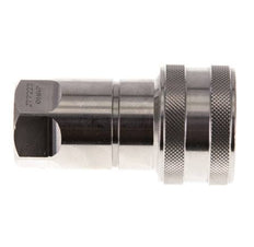 Coupleur hydraulique DN 10 en acier inoxydable Embout G 3/8 pouce filetage femelle ISO 7241-1 B D 19.1mm