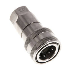 Coupleur hydraulique DN 10 en acier inoxydable Embout G 3/8 pouce filetage femelle ISO 7241-1 B D 19.1mm