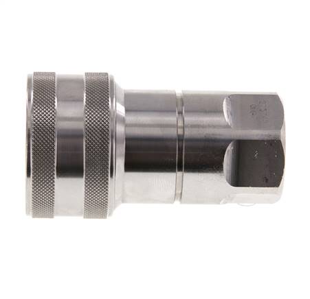 Coupleur hydraulique en acier inoxydable DN 12.5 Embout G 1/2 pouce filetage femelle ISO 7241-1 B D 23.5mm