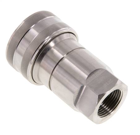 Coupleur hydraulique DN 20 en acier inoxydable Embout G 3/4 pouce filetage femelle ISO 7241-1 B D 31.4mm