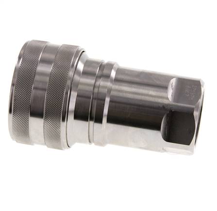 Coupleur hydraulique DN 40 en acier inoxydable Embout G 1 1/2 pouce filetage femelle ISO 7241-1 B D 44.5mm