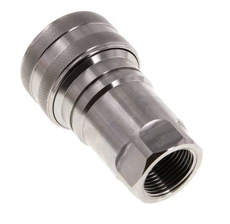 Coupleur hydraulique DN 50 en acier inoxydable Embout G 2 pouces filetage femelle ISO 7241-1 B D 63.2mm