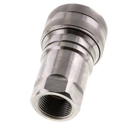 Coupleur hydraulique DN 50 en acier inoxydable Embout G 2 pouces filetage femelle ISO 7241-1 B D 63.2mm