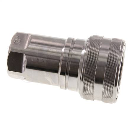 Coupleur hydraulique DN 50 en acier inoxydable Embout G 2 pouces filetage femelle ISO 7241-1 B D 63.2mm