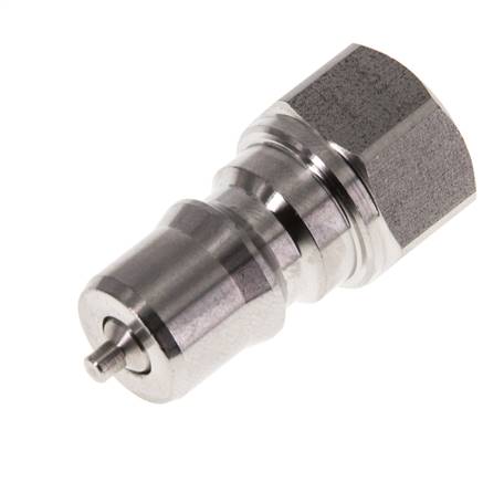 Coupleur hydraulique en acier inoxydable DN 6.3 Bouchon G filetage femelle 1/4 pouce ISO 7241-1 B D 14.2mm