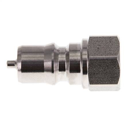 Coupleur hydraulique en acier inoxydable DN 6.3 Bouchon G filetage femelle 1/4 pouce ISO 7241-1 B D 14.2mm