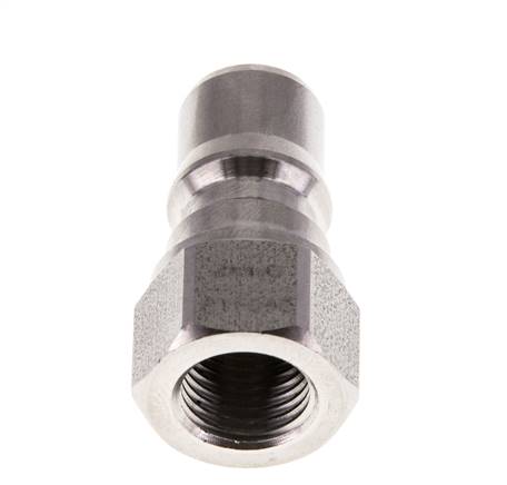 Coupleur hydraulique en acier inoxydable DN 6.3 Bouchon G filetage femelle 1/4 pouce ISO 7241-1 B D 14.2mm