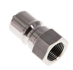 Acier inoxydable DN 10 Coupleur hydraulique Bouchon G 3/8 pouce filetage femelle ISO 7241-1 B D 19.1mm