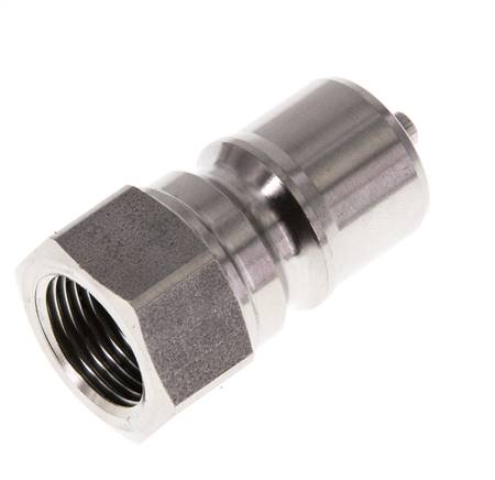 Acier inoxydable DN 10 Coupleur hydraulique Bouchon G 3/8 pouce filetage femelle ISO 7241-1 B D 19.1mm