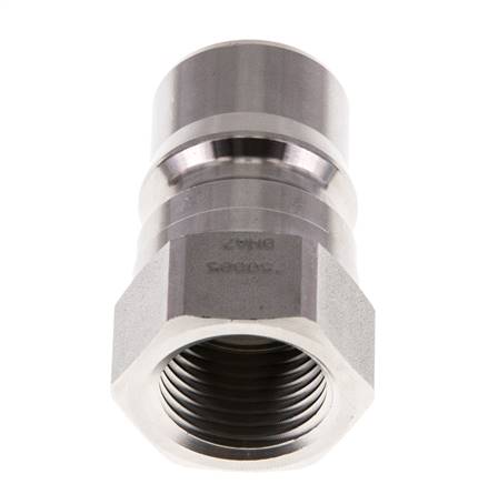 Acier inoxydable DN 12.5 Hydraulic Coupling Plug G 1/2 inch Female Threads ISO 7241-1 B D 23.5mm