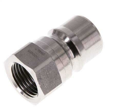 Acier inoxydable DN 12.5 Hydraulic Coupling Plug G 1/2 inch Female Threads ISO 7241-1 B D 23.5mm