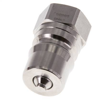 Acier inoxydable DN 12.5 Hydraulic Coupling Plug G 1/2 inch Female Threads ISO 7241-1 B D 23.5mm
