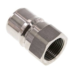 Coupleur hydraulique en acier inoxydable DN 25 Bouchon G 1 pouce filetage femelle ISO 7241-1 B D 37.8mm