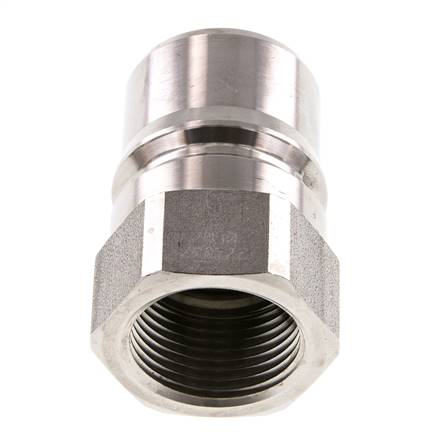 Coupleur hydraulique en acier inoxydable DN 25 Bouchon G 1 pouce filetage femelle ISO 7241-1 B D 37.8mm