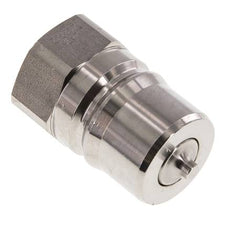 Coupleur hydraulique en acier inoxydable DN 25 Bouchon G 1 pouce filetage femelle ISO 7241-1 B D 37.8mm