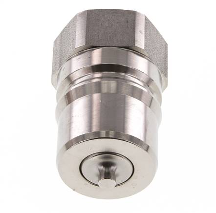 Coupleur hydraulique en acier inoxydable DN 25 Bouchon G 1 pouce filetage femelle ISO 7241-1 B D 37.8mm