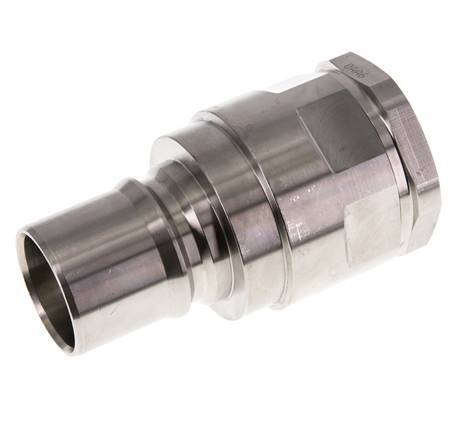Acier inoxydable DN 40 Hydraulic Coupling Plug G 1 1/4 inch Female Threads ISO 7241-1 B D 44.5mm