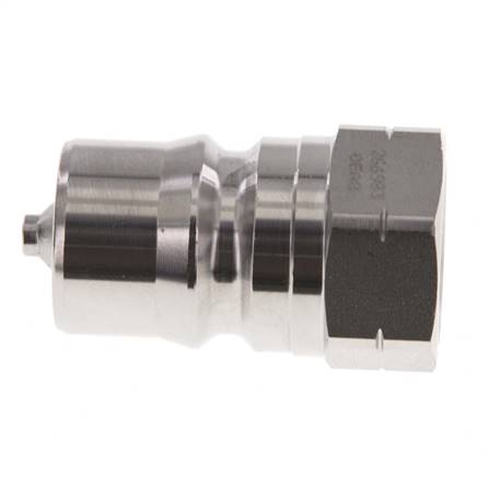 Coupleur hydraulique en acier inoxydable DN 12.5 Bouchon fileté 1/2 pouce NPT femelle ISO 7241-1 B D 23.5mm