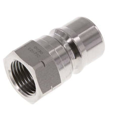 Coupleur hydraulique en acier inoxydable DN 12.5 Bouchon fileté 1/2 pouce NPT femelle ISO 7241-1 B D 23.5mm