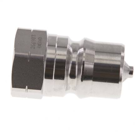 Coupleur hydraulique en acier inoxydable DN 12.5 Bouchon fileté 1/2 pouce NPT femelle ISO 7241-1 B D 23.5mm