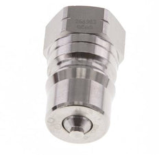Coupleur hydraulique en acier inoxydable DN 12.5 Bouchon fileté 1/2 pouce NPT femelle ISO 7241-1 B D 23.5mm
