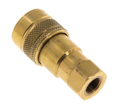 Coupleur hydraulique DN 5 en laiton Embout G 1/8 pouce filetage femelle ISO 7241-1 B D 10.9mm