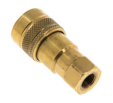 Coupleur hydraulique DN 5 en laiton Embout G 1/8 pouce filetage femelle ISO 7241-1 B D 10.9mm