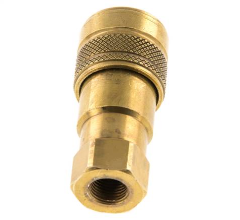 Coupleur hydraulique DN 5 en laiton Embout G 1/8 pouce filetage femelle ISO 7241-1 B D 10.9mm