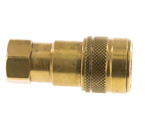Coupleur hydraulique DN 5 en laiton Embout G 1/8 pouce filetage femelle ISO 7241-1 B D 10.9mm