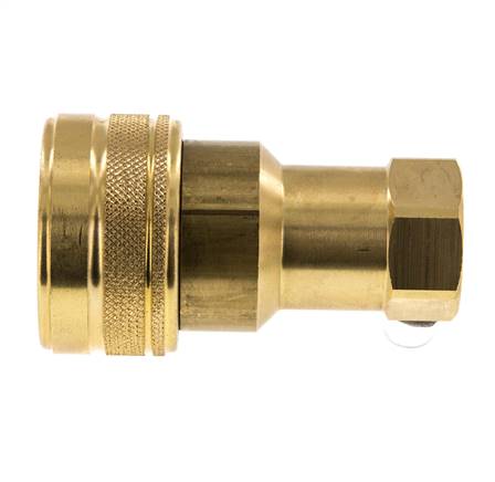 Coupleur hydraulique en laiton DN 12.5 Embout G 1/2 pouce filetage femelle ISO 7241-1 B D 23.5mm