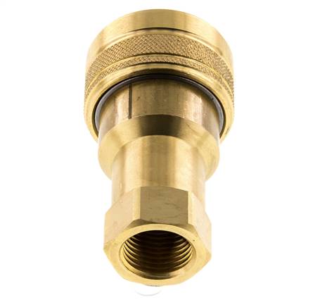 Coupleur hydraulique en laiton DN 12.5 Embout G 1/2 pouce filetage femelle ISO 7241-1 B D 23.5mm