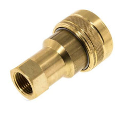 Coupleur hydraulique en laiton DN 12.5 Embout G 1/2 pouce filetage femelle ISO 7241-1 B D 23.5mm