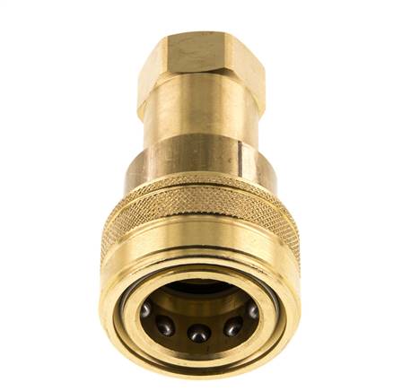 Coupleur hydraulique en laiton DN 12.5 Embout G 1/2 pouce filetage femelle ISO 7241-1 B D 23.5mm