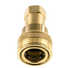 Coupleur hydraulique en laiton DN 12.5 Embout G 1/2 pouce filetage femelle ISO 7241-1 B D 23.5mm