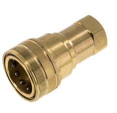Coupleur hydraulique DN 40 en laiton Embout G 1 1/4 pouce filetage femelle ISO 7241-1 B D 44.5mm