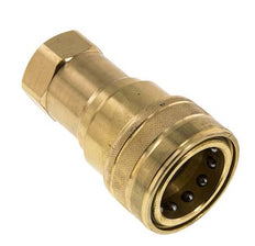 Coupleur hydraulique DN 50 en laiton Embout G 2 pouces filetage femelle ISO 7241-1 B D 63.2mm