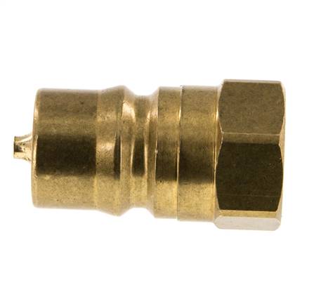 Laiton DN 12.5 Coupleur hydraulique Bouchon G 1/2 pouce filetage femelle ISO 7241-1 B D 23.5mm