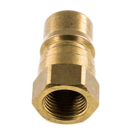Laiton DN 12.5 Coupleur hydraulique Bouchon G 1/2 pouce filetage femelle ISO 7241-1 B D 23.5mm