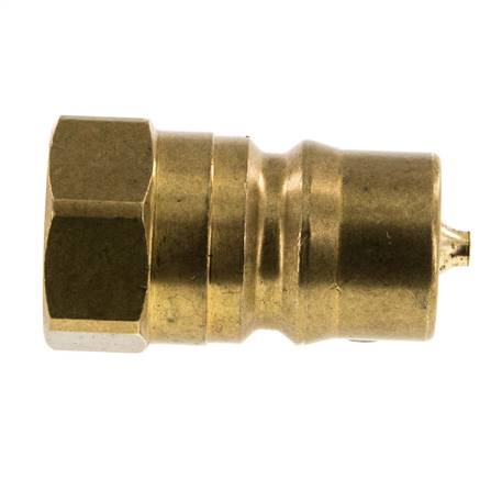 Laiton DN 12.5 Coupleur hydraulique Bouchon G 1/2 pouce filetage femelle ISO 7241-1 B D 23.5mm