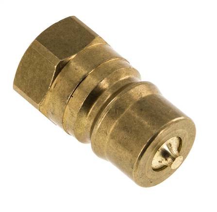 Laiton DN 12.5 Coupleur hydraulique Bouchon G 1/2 pouce filetage femelle ISO 7241-1 B D 23.5mm