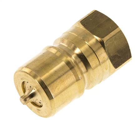 Laiton DN 20 Coupleur hydraulique Bouchon G 3/4 pouce filetage femelle ISO 7241-1 B D 31.4mm