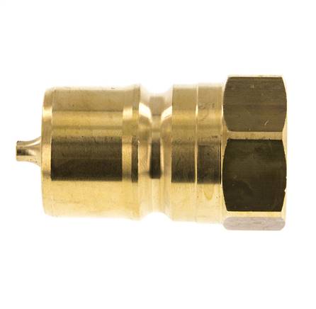 Laiton DN 20 Coupleur hydraulique Bouchon G 3/4 pouce filetage femelle ISO 7241-1 B D 31.4mm