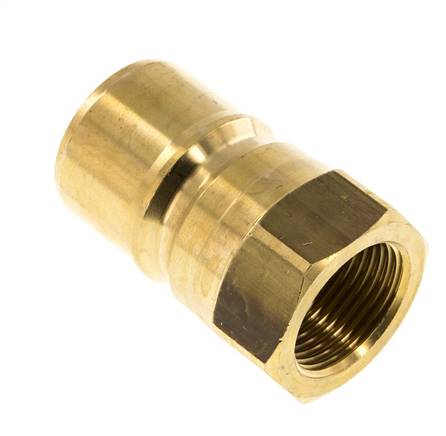 Laiton DN 20 Coupleur hydraulique Bouchon G 3/4 pouce filetage femelle ISO 7241-1 B D 31.4mm
