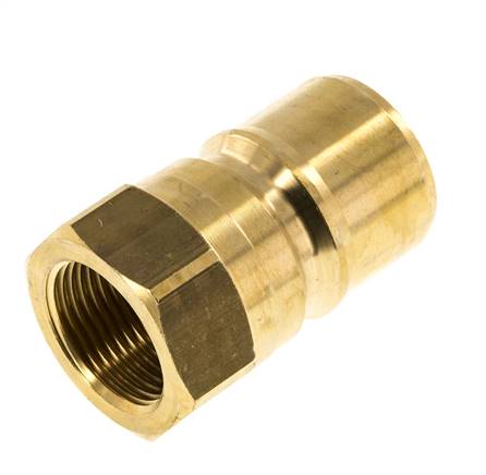 Laiton DN 20 Coupleur hydraulique Bouchon G 3/4 pouce filetage femelle ISO 7241-1 B D 31.4mm