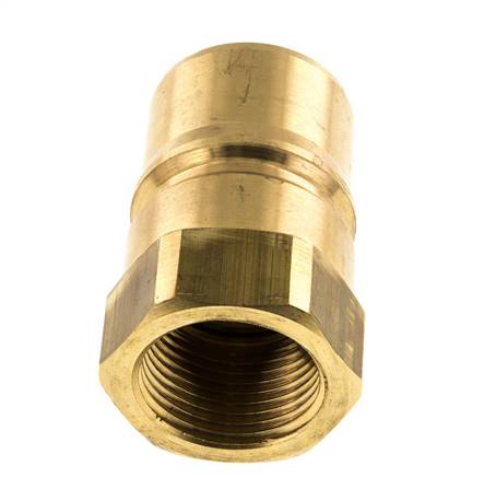 Laiton DN 25 Hydraulic Coupling Plug G 1 inch Female Threads ISO 7241-1 B D 37.8mm